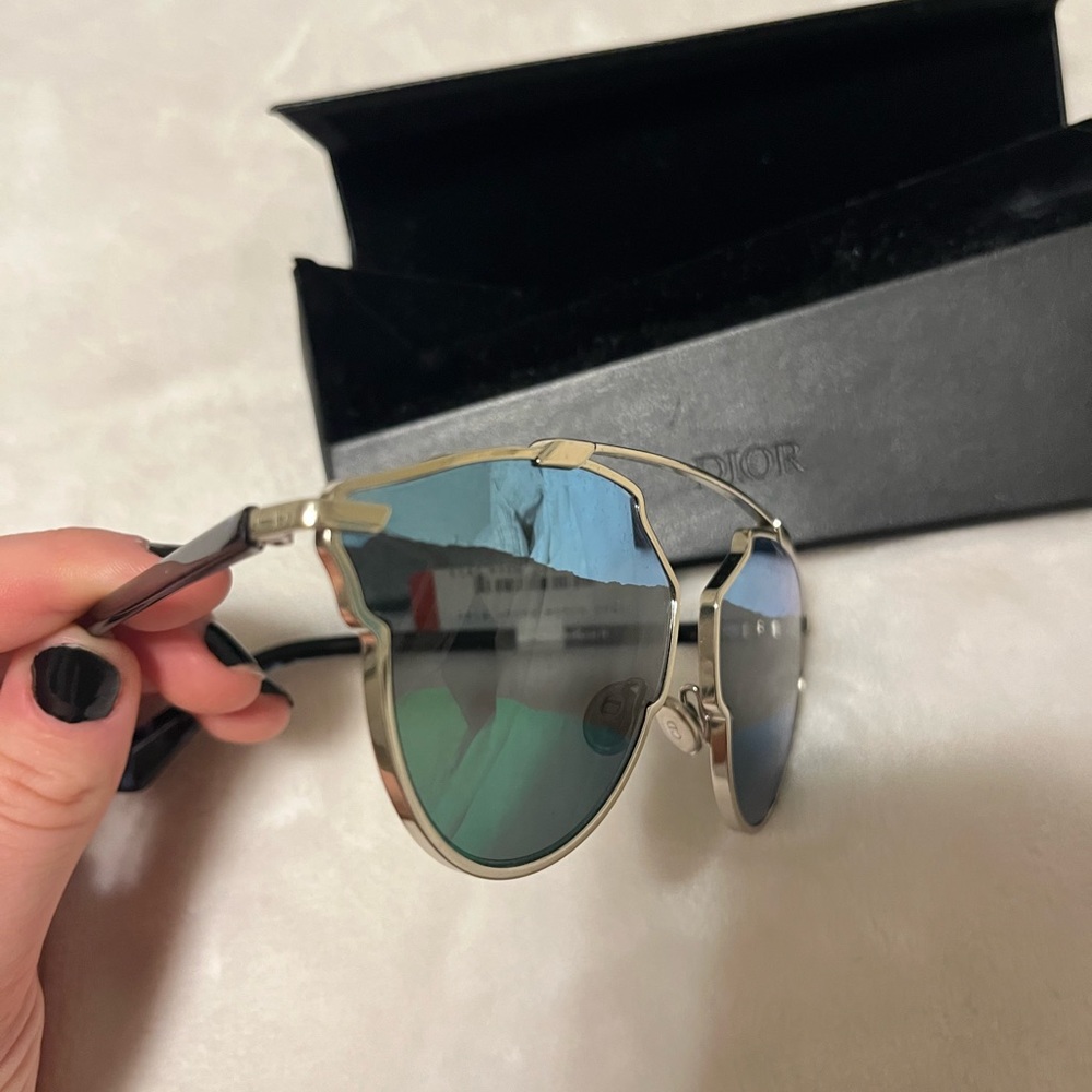 Christian Dior Sunglasses Mirror Brow Bar NTW / Blue Mirror